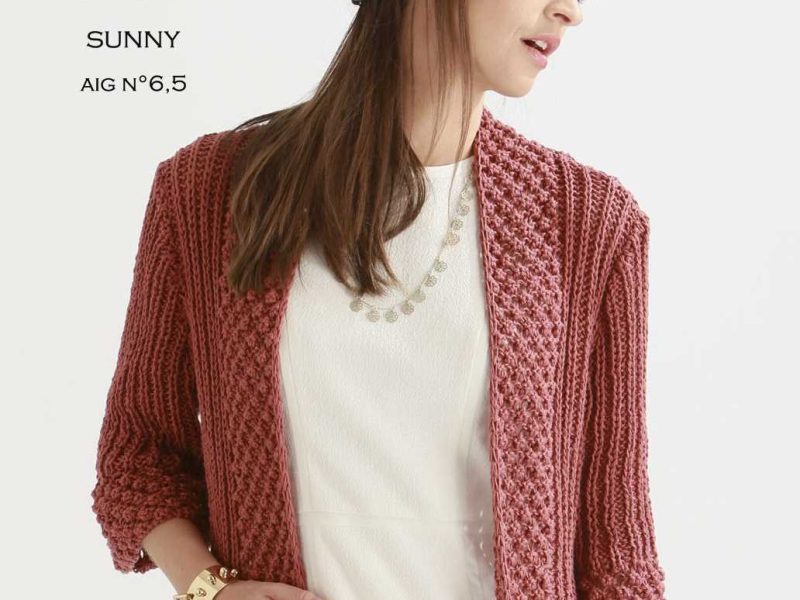 Free Knitting Pattern for a Women’s Stylish Jacket