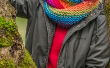 Hat, Cowl and Mittens in Garter Stitch Free Knitting Pattern