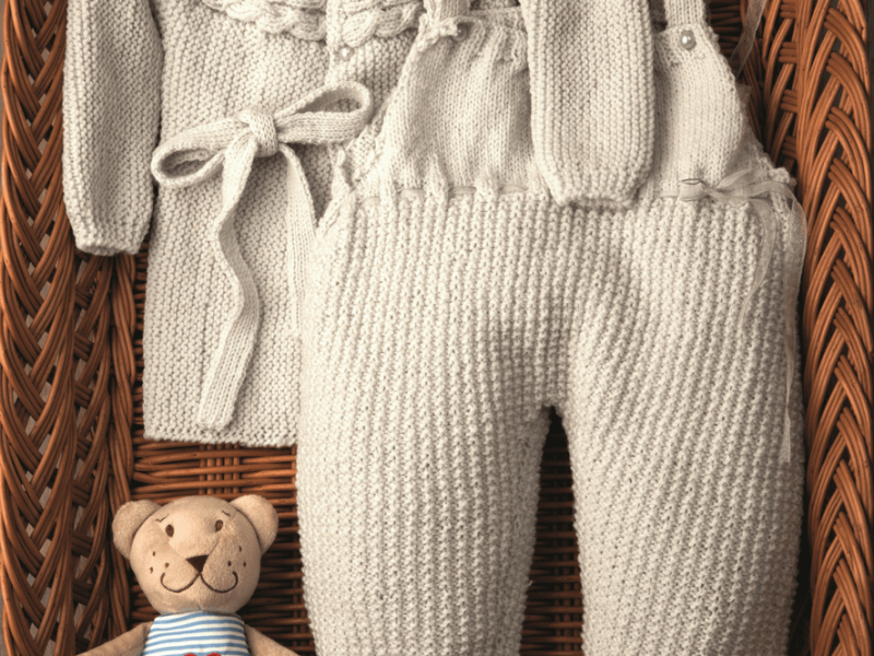 MerinoLand Onesie And Coat Free Baby Knitting Pattern
