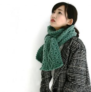 Mite Aran Scarf Free Knitting Pattern