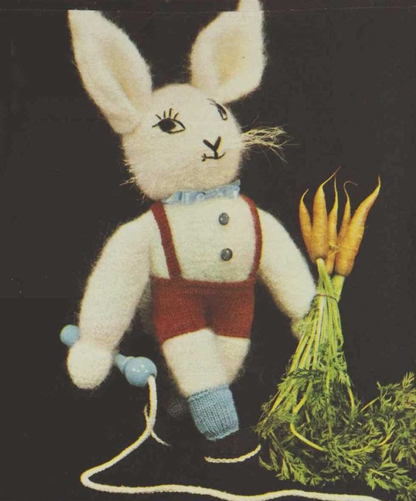 FREE KNITTING PATTERN Knit Peter Rabbit with this vintage pattern from The Australian Woman's Weekly 2nd of November 1966.