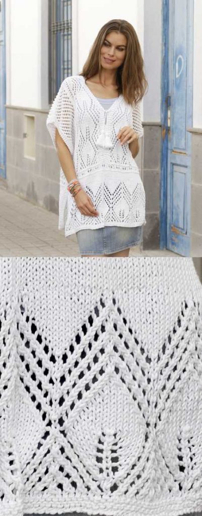 Portofino Lace Tunic Free Knitting Pattern
