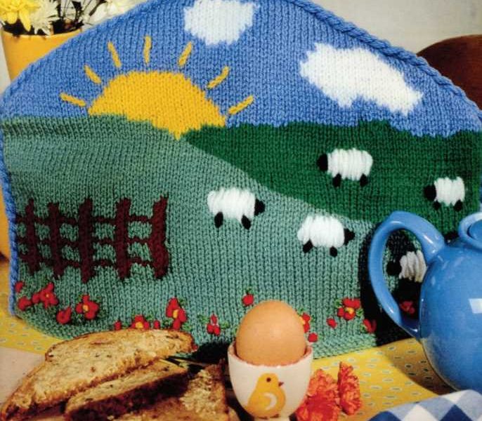 Rise and Shine Tea Cosy Free Knitting Pattern