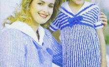 Shipmates Sail Away Dress Free Vintage Knitting Pattern