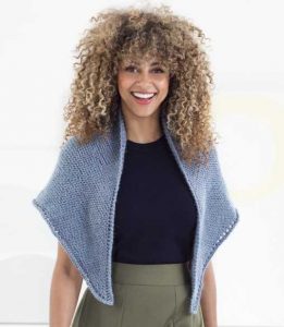 Simple Shawl Free Knitting Pattern