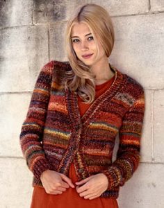 Free Knitting Pattern for Hue Lady's Cardigan