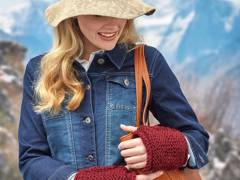 Free Knitting Pattern for Simple Fingerless Mitts