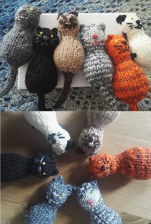 Knit free cat knitting pattern