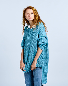 Free Knitting Pattern for a Cotton Jumper.