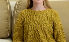 Free Knitting Pattern for a Criss-Cross Cable Sweater