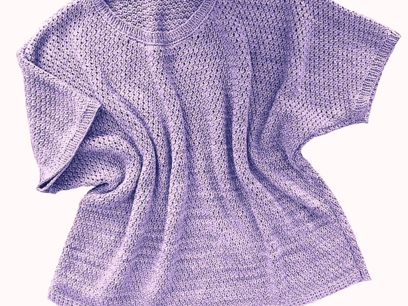 Free Knitting Pattern for a Featherlight Tee