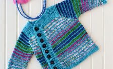 Free Knitting Pattern for a Left of Center Cardi