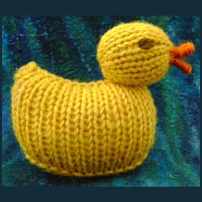 Free Knitting Pattern for a Quack Quack Duck.