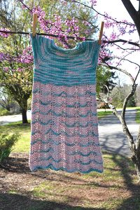 Free Knitting Pattern for a Sakura Dress.