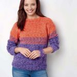 Free Knitting Pattern for a Simple Stripe Sweater.