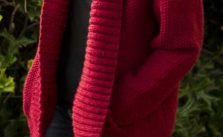 Free Knitting Pattern for a Simplicity Shawl Collar Jacket