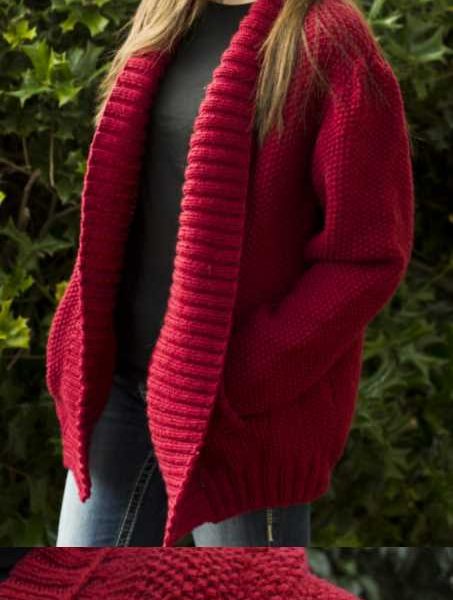 Free Knitting Pattern for a Simplicity Shawl Collar Jacket