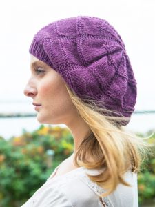 Free Knitting Pattern for a Slouchy Beret.