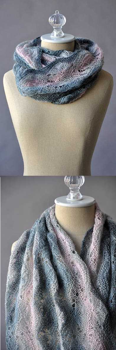 Free Knitting Pattern for a Spellbinder Cowl.