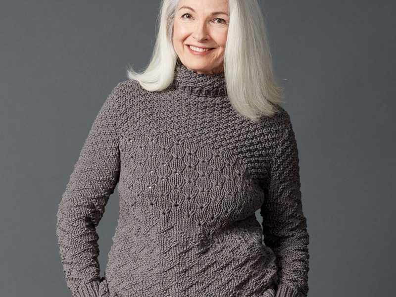 Free Knitting Pattern for a Texture Mix Knit Sweater