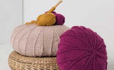 Free Knitting Pattern for a Textured Pouf