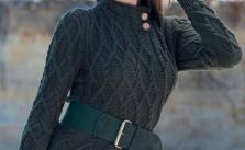 Free Knitting Pattern for a Vintage Styled Cable Cardigan