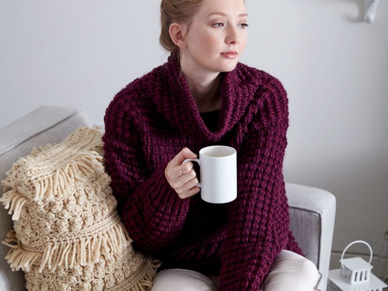 Free Knitting Pattern for an Easy-Going Pullover