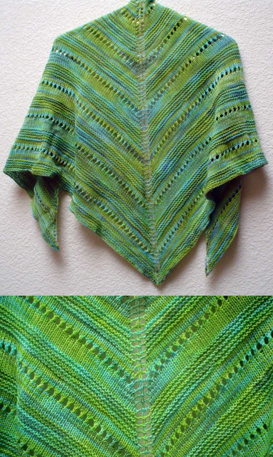 Free Lace Knitting Patterns for Beginners Easy Shawl.