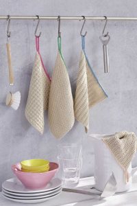 Seed, Garter, Ribbed and Waffle Stitch Dishcloth Free Knitting Patterns.