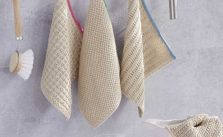 Seed, Garter, Ribbed and Waffle Stitch Dishcloth Free Knitting Patterns