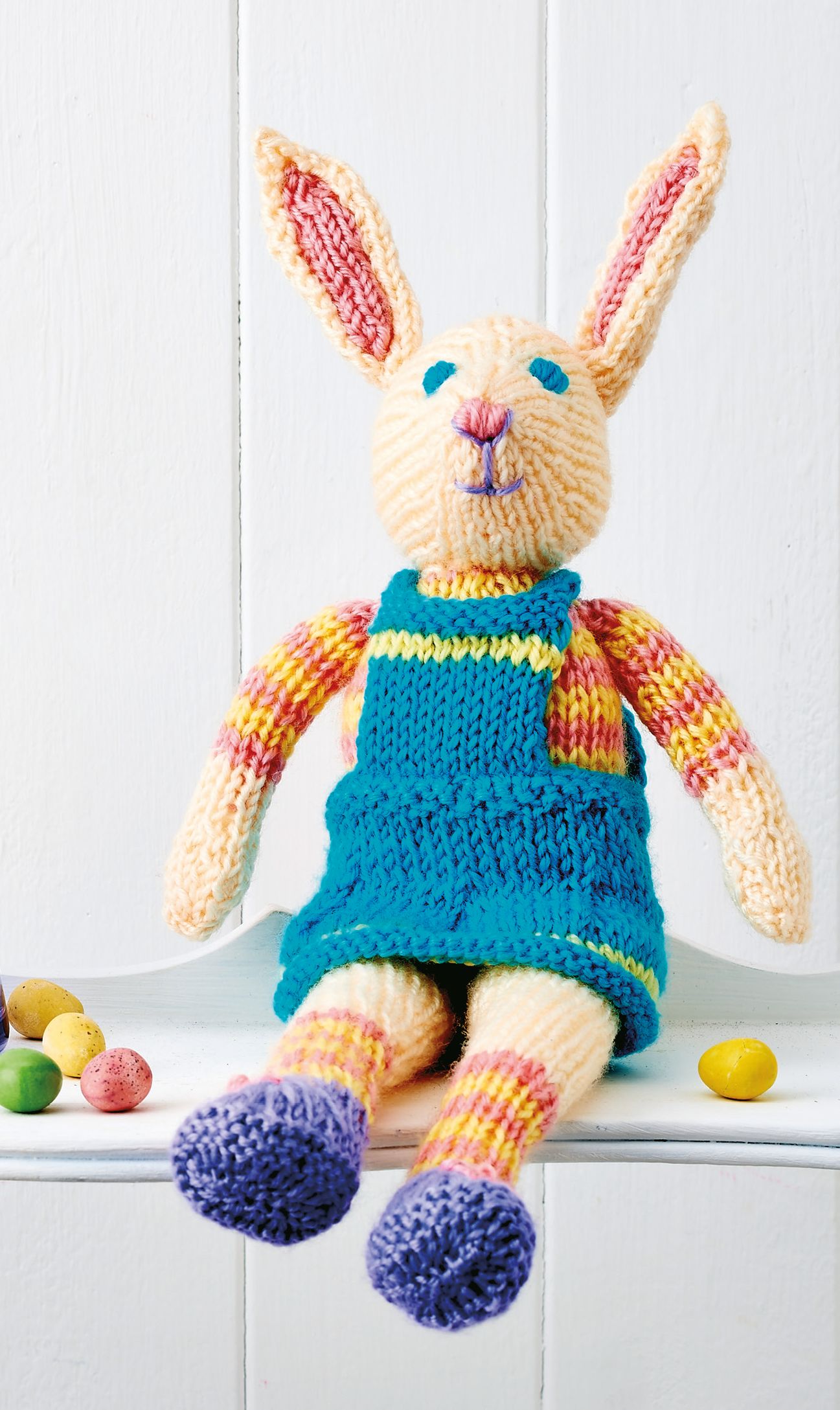Free Knitting Pattern for Esther Bunny Toy