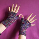 Free Knitting Pattern for Color Explosion Mitts