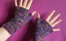 Free Knitting Pattern for Color Explosion Mitts