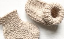 Free Knitting Pattern for Quick & Easy Baby Boots