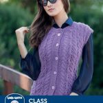 Free Knitting Pattern for a Buttoned Waistcoat