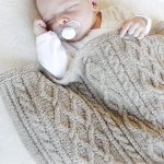 Free Knitting Pattern for a Cabled Baby Blanket