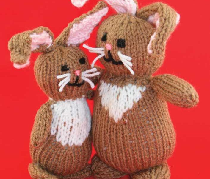 Free Knitting Pattern for a Cuddle Bunny Toy
