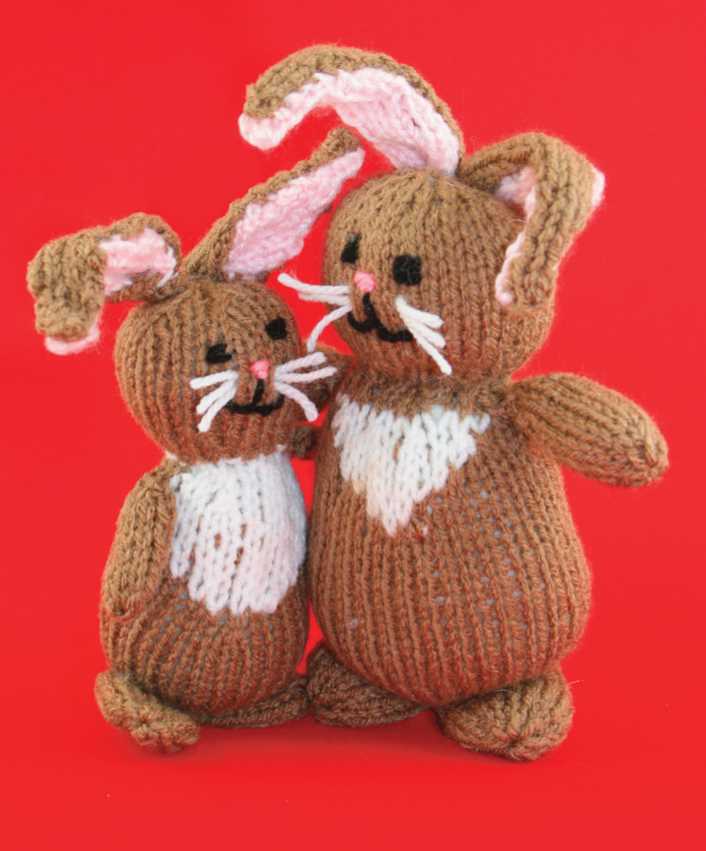 Free Knitting Pattern for a Cuddle Bunny Toy