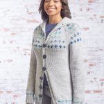 Free Knitting Pattern for a Fair Isle Sweater Coat
