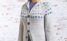 Free Knitting Pattern for a Fair Isle Sweater Coat