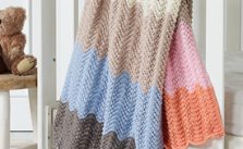 Free Knitting Pattern for a Feather and Fan Baby Blanket