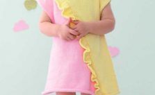 Free Knitting Pattern for a Flore Baby Dress