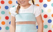Free Knitting Pattern for a Girl’s Skinny Tank Top