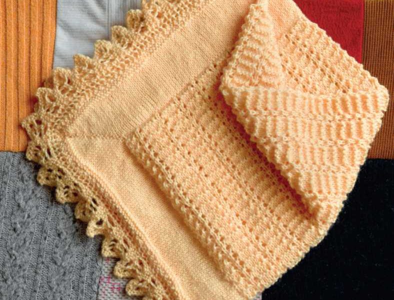 Free Knitting Pattern for a Lacy Edge Baby Blanket