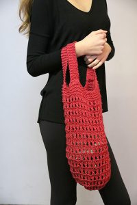 Free Knitting Pattern for a Market Bag.