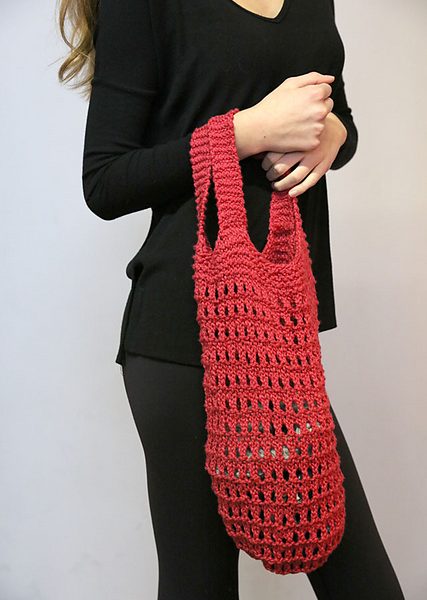 Free Knitting Pattern for a Market Bag
