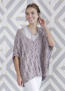 Free Knitting Pattern for a Oversized Lace Vest