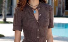 Free Knitting Pattern for a Ribbed Jacket