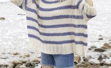 Free Knitting Pattern for a Riviera Stripes Sweater