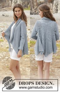 Free Knitting Pattern for a Seaside Dreamer Lace Cardigan